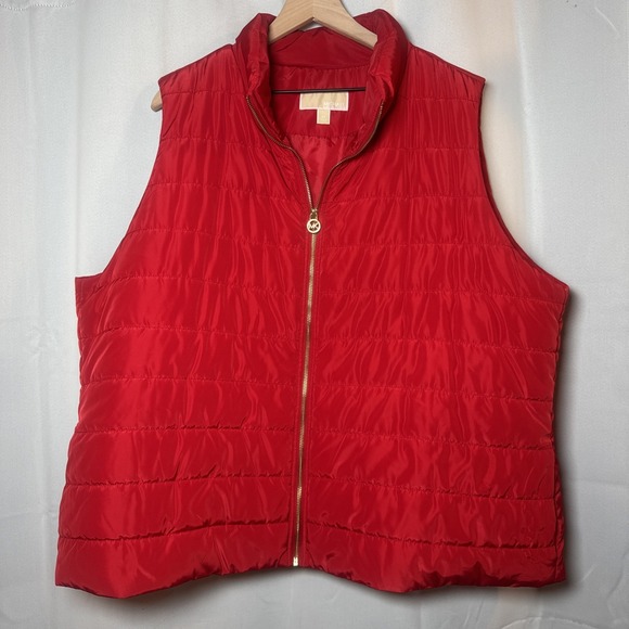 Michael Kors Jackets & Blazers - Michael Kors Womens Puffer Jacket Vest Red Size 3X